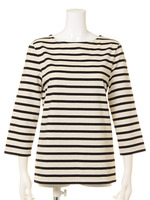 七分袖ボーダーTシャツ