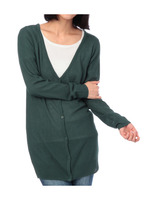 Vネックロングカーディガン