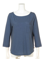 【BED＆BREAKFAST】Technorama　Thin　Stripe　Boat　Neck　Tops