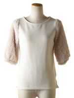 シャギースリーブトップス