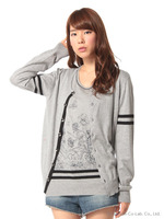 ボタニカルプリントニット ツイン