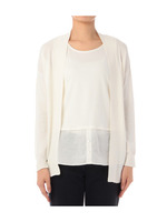 カーディガン+切り替えタンクトップセット