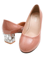 クリスタルビジューパンプス