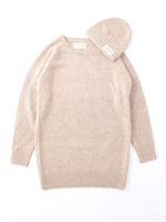 シェットランドウール　帽子付きミニワンピース