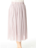 チュールプリーツスカート