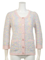 ツイードニットカーディガン