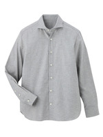 起毛コットンツイル ホリゾンタルシャツ