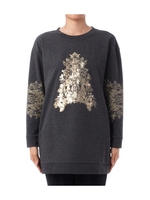 箔プリントスウェットプルオーバー