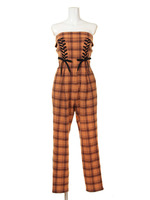 編上げベアオールインワン