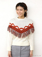 【Omekashi】フリンジ付きジャガードPO