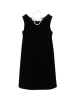 バックプリーツベルベットワンピース