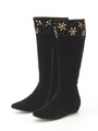 フラワービジューロングブーツ