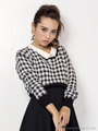 DUAL CHECK KNIT TOPS
