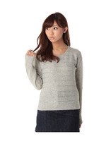 アンゴラ混スパンコールTOPS