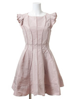 バックレースタフタワンピース