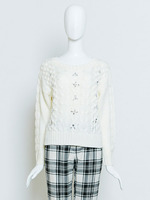 【Bonica Studio】ビジューケーブルニットPO