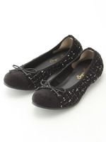 ツイードバレエシューズ