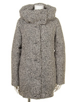 ハイネックコクーンツイードコート