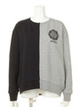 SWEAT CREW TOP HALF&HALF