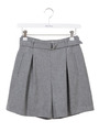 ベルト付きタックショートパンツ