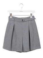 ベルト付きタックショートパンツ