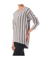 レジメ柄モーニングカットプルオーバー