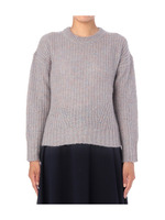 ローゲージ起毛ニットプルオーバー