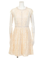 起毛レーススタッズOP