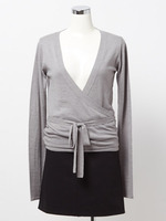 カシミヤ混カシュクールニット