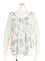 シースルーフラワーシフォンTOP