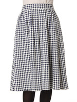 チドリ柄フレアSK