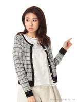 ツイード風ニットアンサンブル