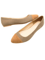 トゥバイカラーとんがりシューズ