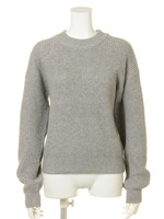 リブ編みニットプルオーバー