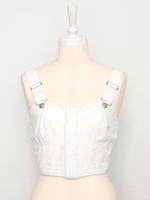 カラーデニムビスチェトップ