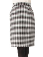 ギンガムチェックミモレタイトスカート