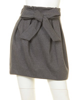 リボン付きコクーンスカート