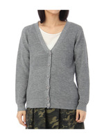 ワッフル編みニットカーディガン