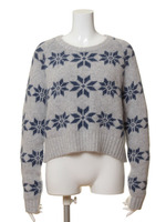 [FURFUR]雪柄ショート丈プルオーバー