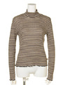 【BED&BREAKFAST】Scala Stripe High-Neck Top