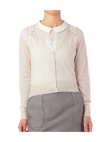 カギ針ニットカーディガン