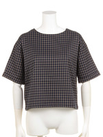 チェックプルオーバー