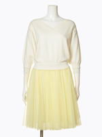 ニットチュールワンピース