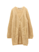 モヘヤシルクVネックニットカーディガン