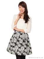 チェック×フラワードッキングOP