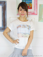 2015年春【中村アンさん着用】ビーチCAR転写TEE