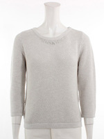 ツイードクロップドニットPO