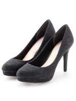 【ILIMA】アーモンドトゥアウトストームパンプス