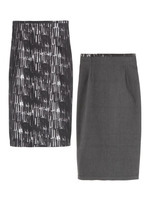 [L]リバークレヨンストライプスカート