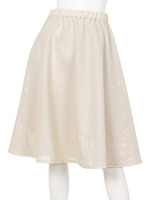 [Salon de Balcony]パンチングレザースカート